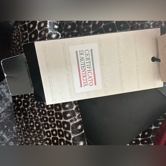 🔥last call!NWT authentic Emporio Armani leather handbag with leopard print. - Picture 6 of 7
